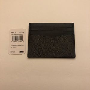 Coach ID Card Case Signature Wallet